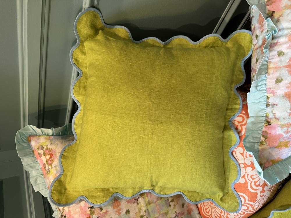 Laura Park Designs - Scalloped Pillow covers (pair of 2) - 18”x18”